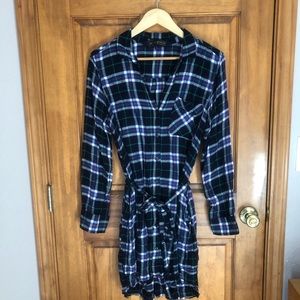 Gap w Pendleton plaid shirt dress w/ pockets!